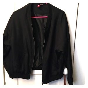 Black Bomber Jacket